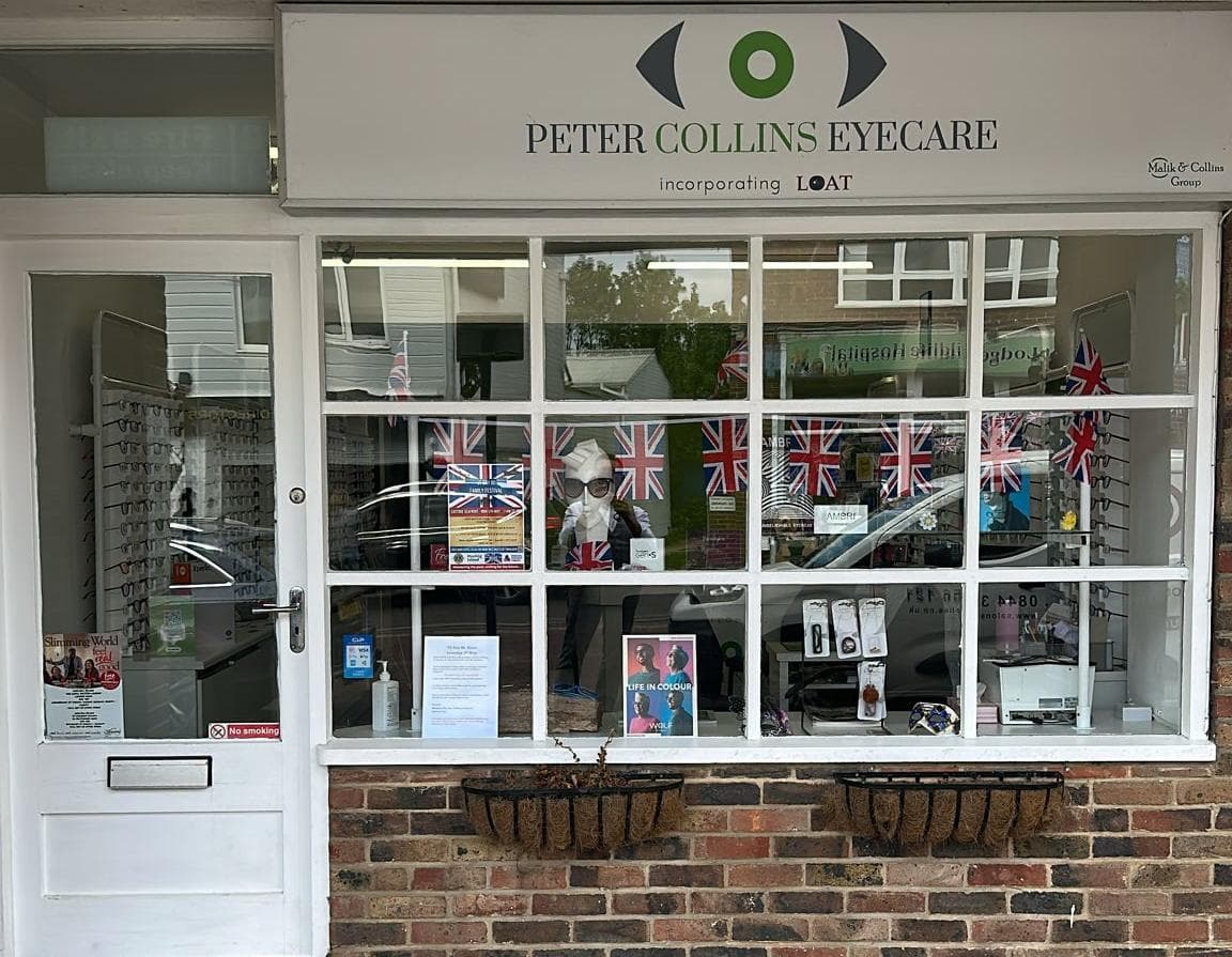 Exterior of Peter Collins Eyecare on Hayling Island